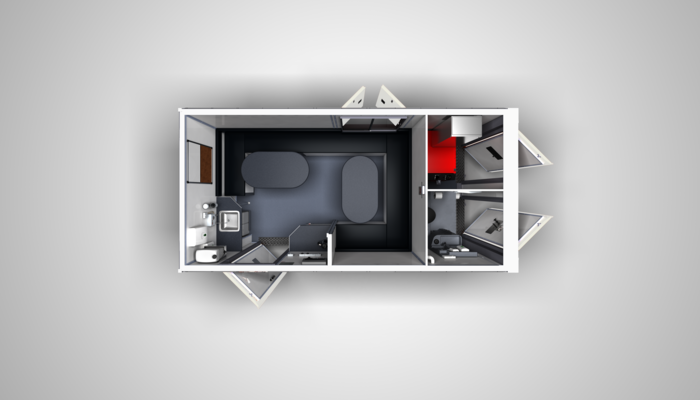 Voyager 12-Person 16' Mobile Eco Welfare Units 