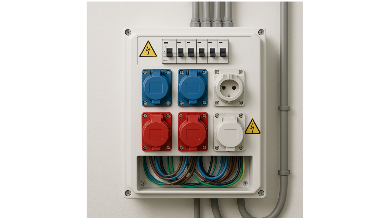 Medium socketed distribution board
