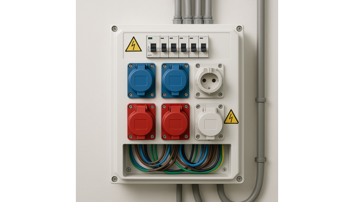 Medium socketed distribution board