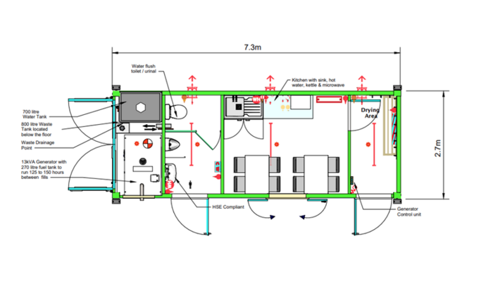 01 Admiral 24' 2D Floorplan