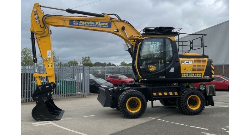 16T Wheeled Excavator Hire JCB JS160W Jarvie Plant 16t-wheeled-excavator-hire-jcb-js160w-jarvie-plant